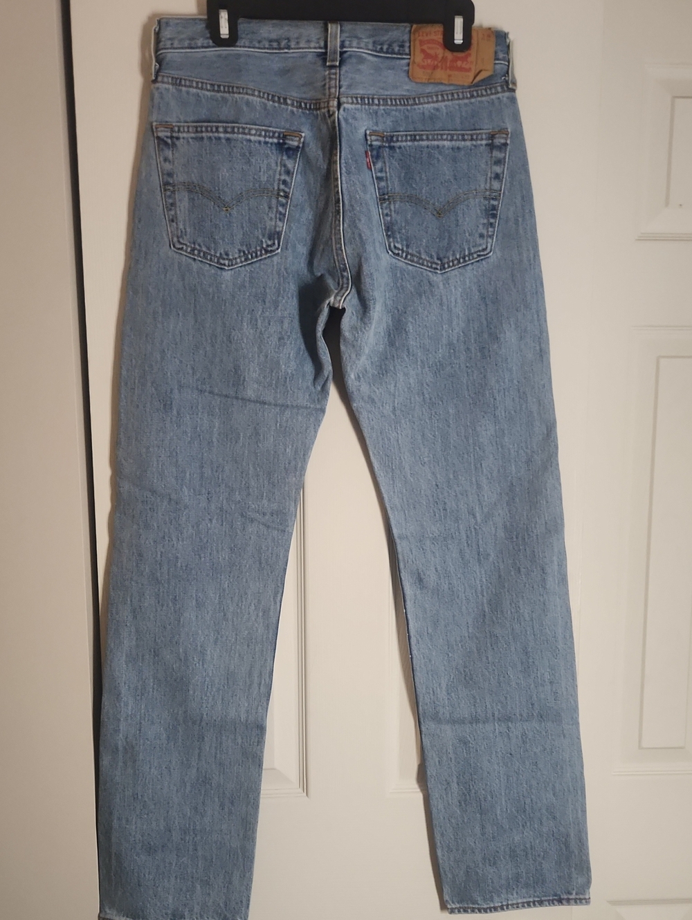 Levi's Straight Light Blue Men's Jeans - Back View